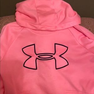 Peach under armour hoodie